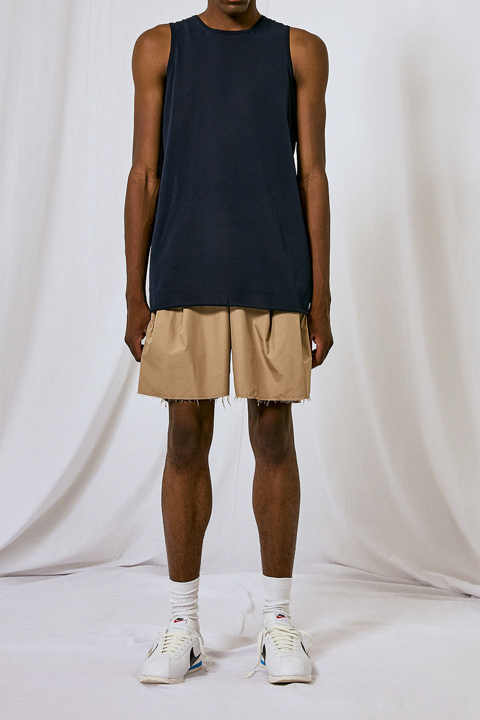 KNIT TANK TOP NAVY