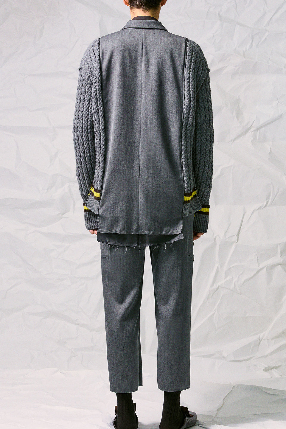 JETTED TAILORED TROUSERS