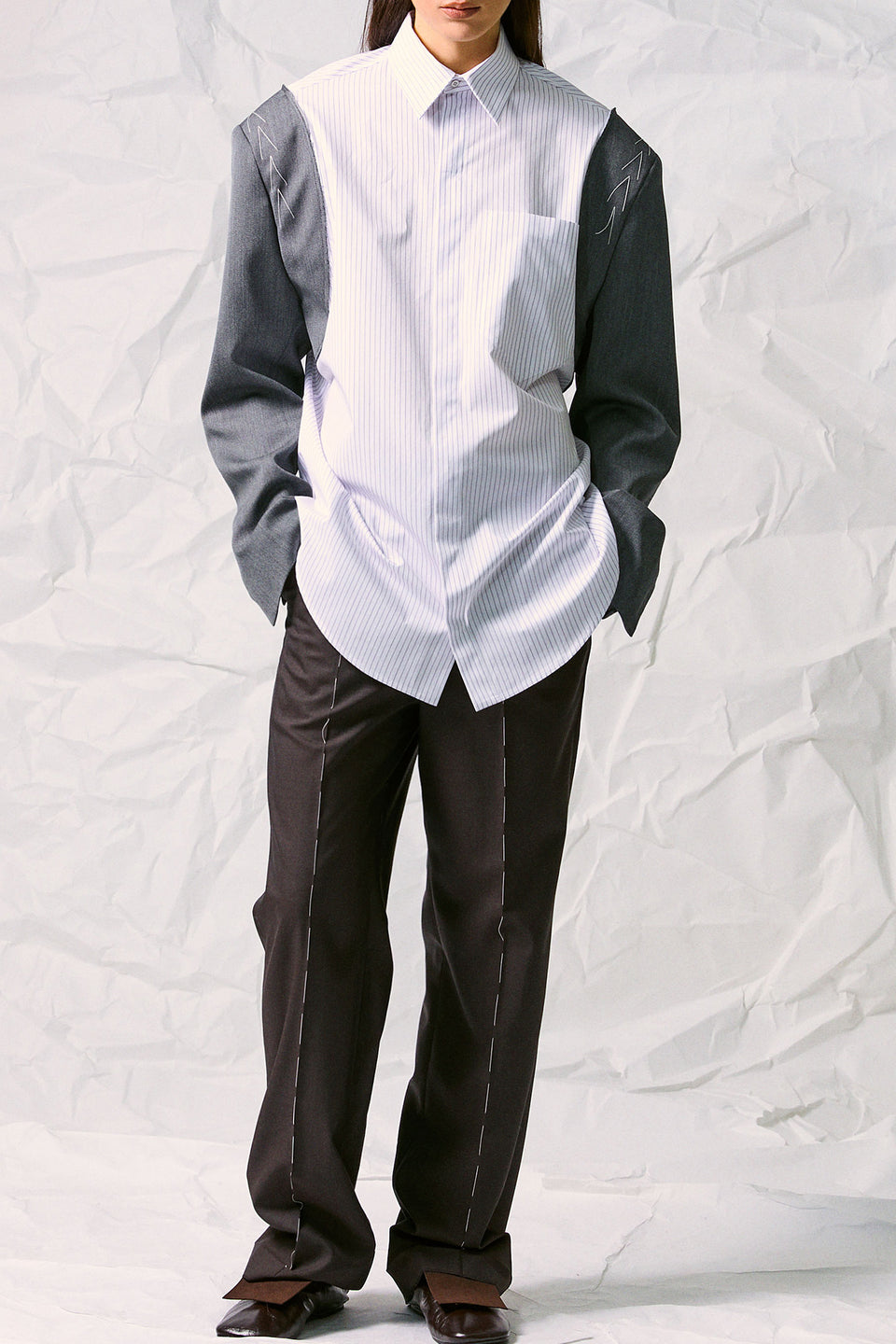 TAILORED SLEEVES SHIRT