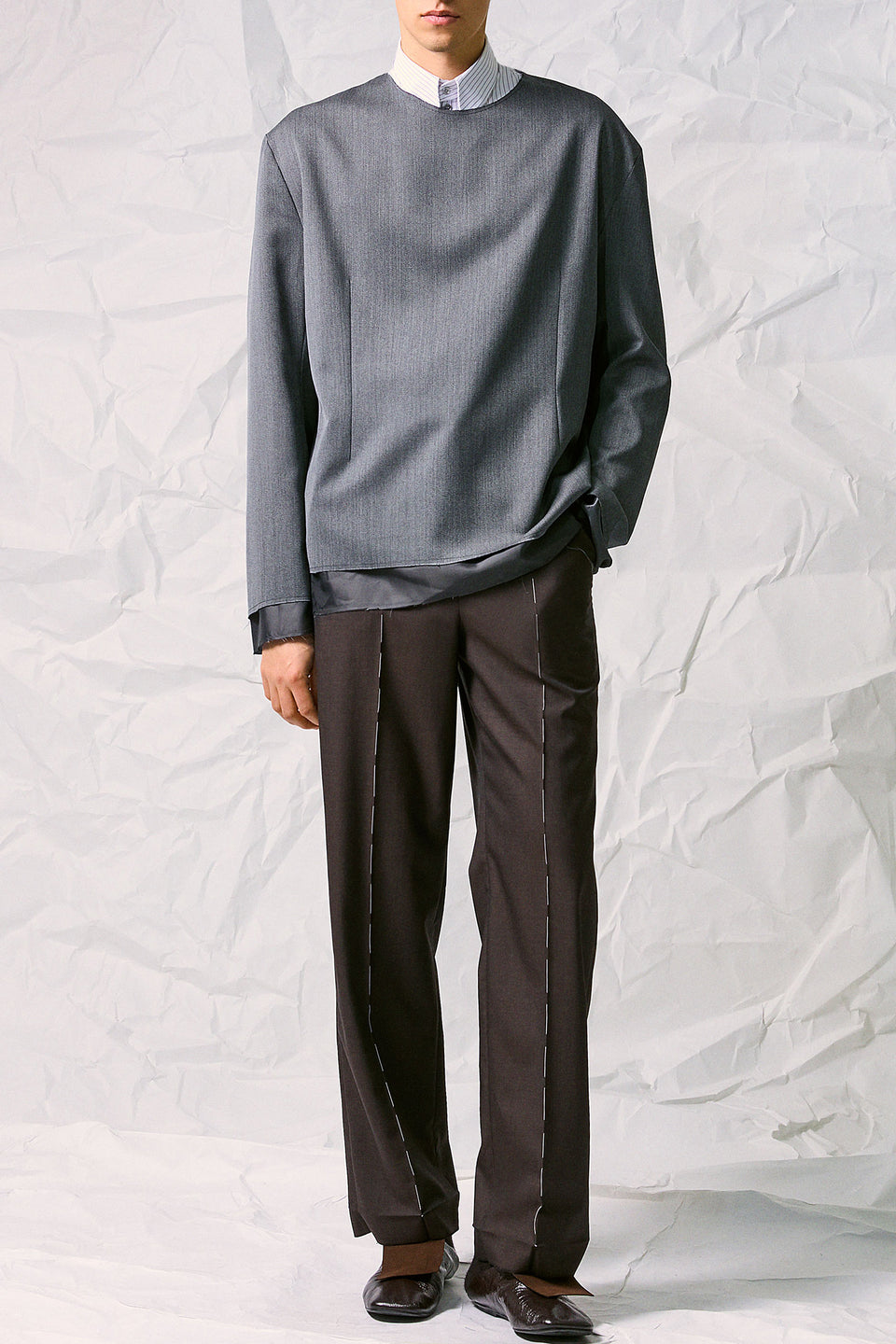 LONG SLEEVES TAILORED TOP