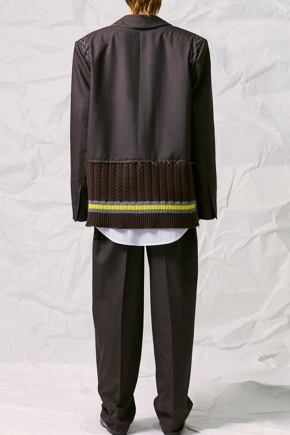 BOTTON KNIT BLAZER