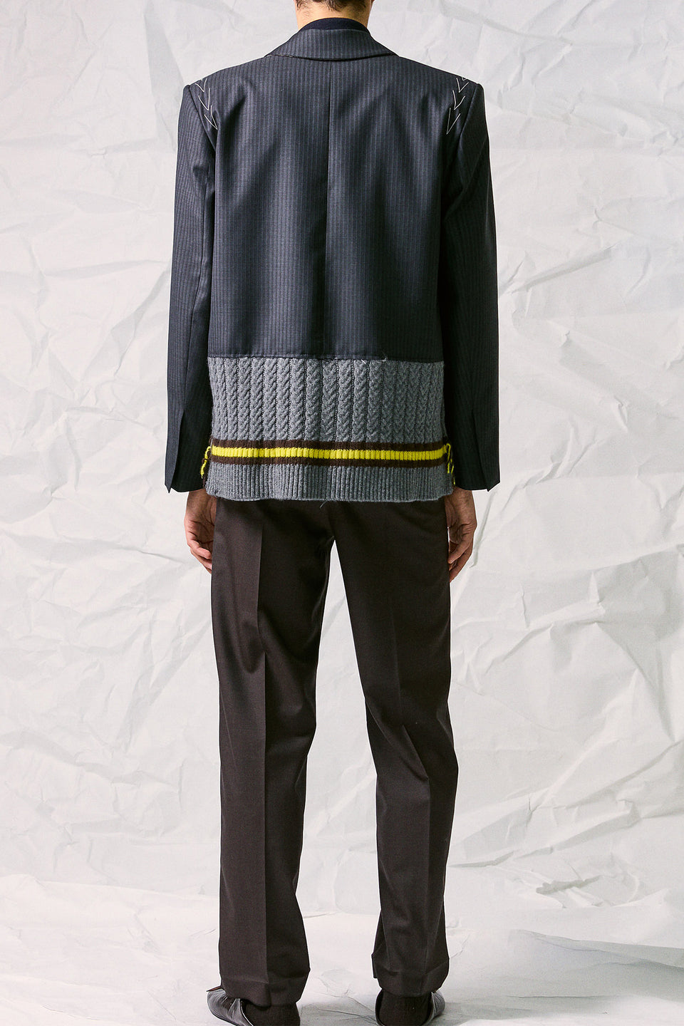 BOTTON KNIT BLAZER