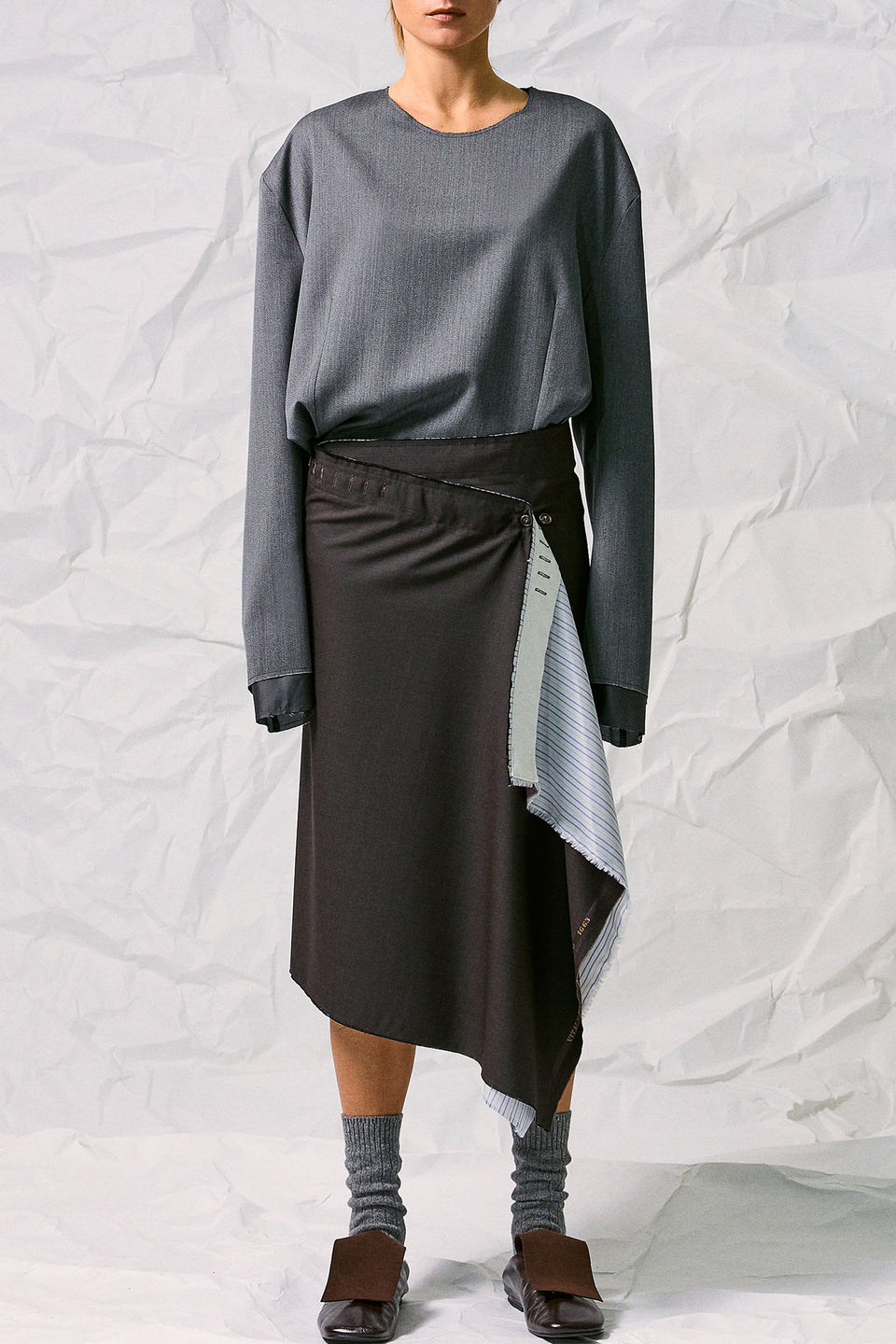 LONG SLEEVES TAILORED TOP