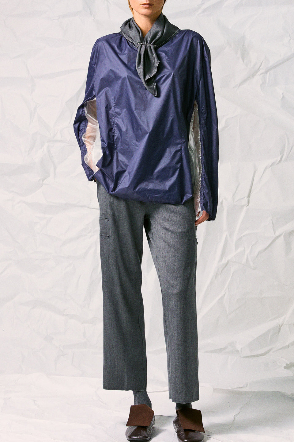 JETTED TAILORED TROUSERS