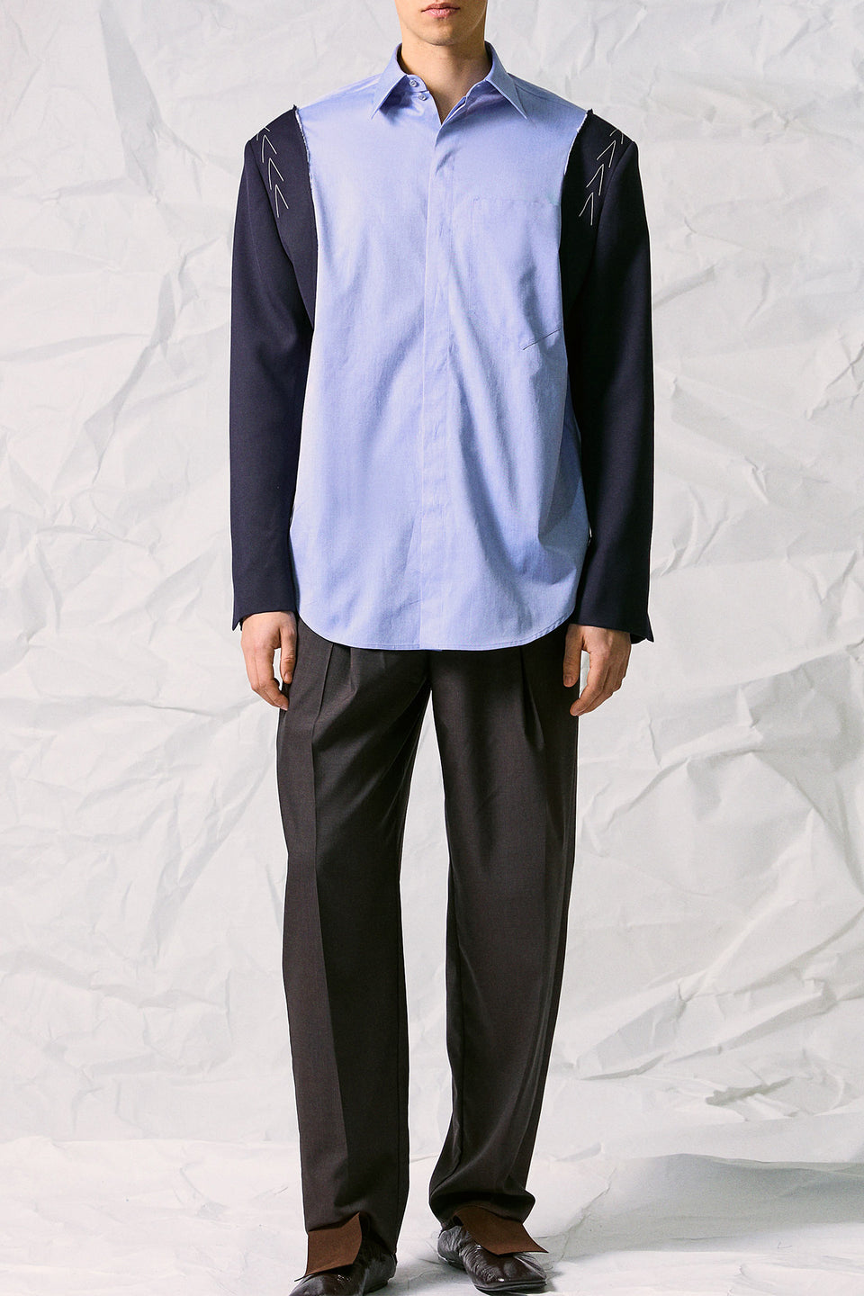 TAILORED SLEEVES SHIRT